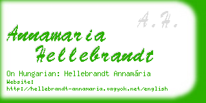 annamaria hellebrandt business card